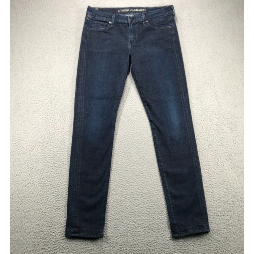 COH Jeans Size‎ 32 Avedon Low Rise Skinny Dark Wash Denim 32x30 *HEMMED - Picture 2 of 16